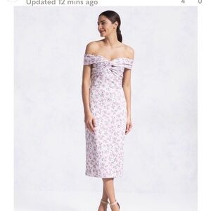 New! Shoshanna Midnight Floral Daydream Thessa Dress